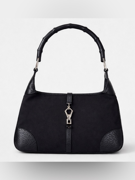 Gucci GG Monogram Vintage Bamboo Ring Handle Shoulder Bag Y2K  (w/Dust Bag) main image 3
